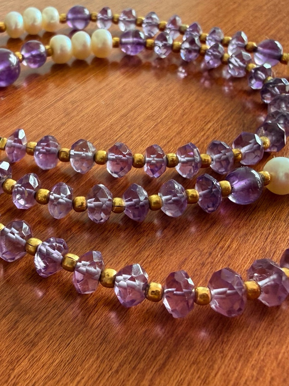 Amethyst & Freshwater Pearl Necklace